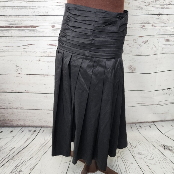 Robert Rodriguez Black High Waist Pleated Skirt Size 6 - Picture 3 of 6